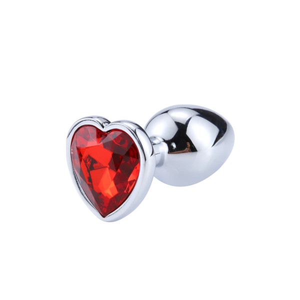 Plug bijou coeur en aluminium bijou rouge Small LOVELY